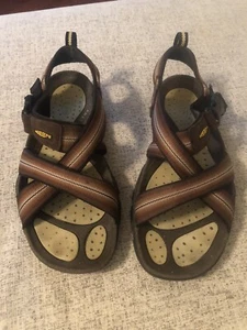 Keen Mens Brown Anatomic Footbed Open Toe Strap Sandels Size 10. - Picture 1 of 6