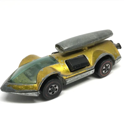 Hot Wheels Redline Rocket-Bye-Baby 1970/1971 Gold Dark Int. - Hecho en Hong Kong Foto 1 de 4