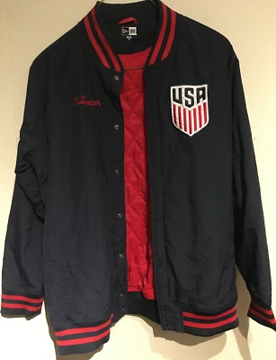 Chaqueta de fútbol Team USA 2XL forrada New Era usada sin usar excelente estado Foto 1 de 4