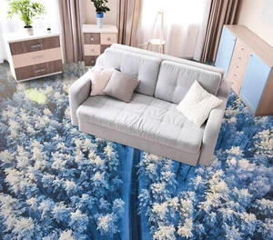 3D Weißwald 270 Fußboden Wandbild Unentschied BildTapete Familie DE Zoe - Bild 1 von 5