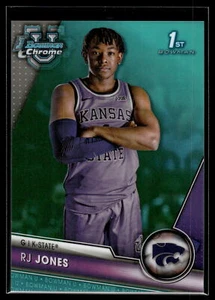 RJ Jones 2023-24 Bowman University Chrome Aqua Refractor Card /299 #37 - Picture 1 of 2
