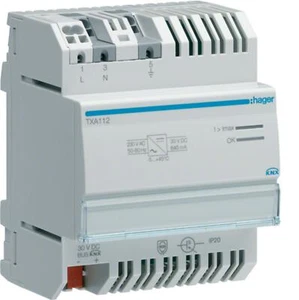 TEBIS EIB KNX HAGER TXA112 FUENTE DE ALIMENTACIÓN 640mA ++ NUEVO ++ EMBALAJE ORIGINAL - Imagen 1 de 1