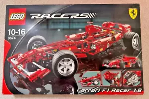 LEGO Racers Ferrari F1 Racer 1:8 8674 Nel 2006 Nuovo Ritirato Nuovo Mai Aperto - Foto 1 di 9