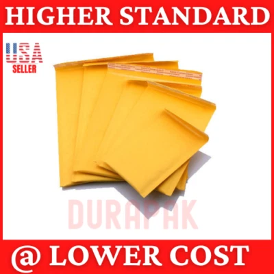 100~ 9.5X13.5" #4 Kraft Bubble Mailers Shipping Mailing Padded Bags Envelopes - Image 1 of 4