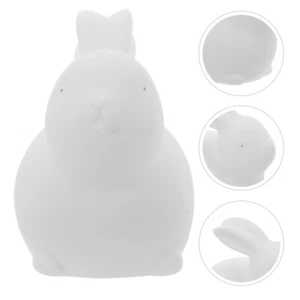 Keramik Hase Ornament weiß Porzellan Figur Tee Haustier Büro Hase - Bild 1 von 12