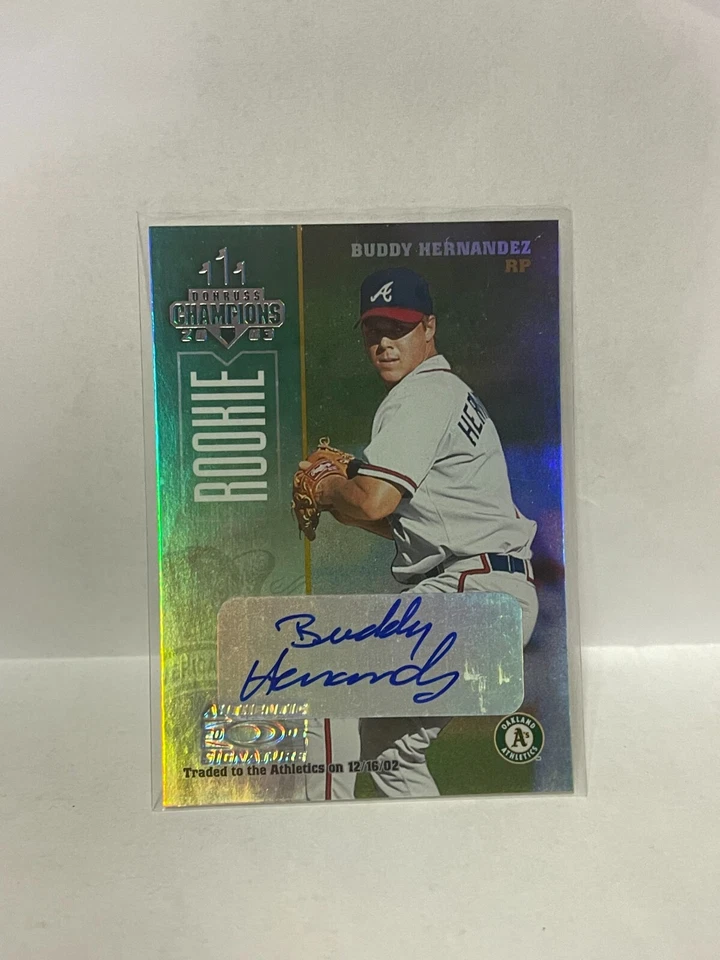 2003 Donruss Champions Autographs #298 Buddy Hernandez/500 - Image 1 of 1
