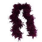 80 Gram Plum Chandelle Feather Boa 2 yards Long, great for Party, Wedding, 
