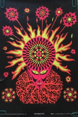 Póster Blacklight The Minds Eye Houston Blacklight & Poster Company 1970 Pro*Anuncio Foto 1 de 4