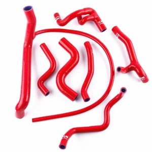 For 1992-1997 VW Golf GTi MK3 2.0L 8V 2E Silicone Radiator Coolant Hose Kit Red - Picture 1 of 11