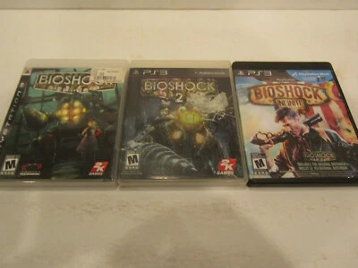 Bioshock, Bioshock 2  & Bioshock infinite for Ps3 used  VG condition W manual - Image 1 of 3