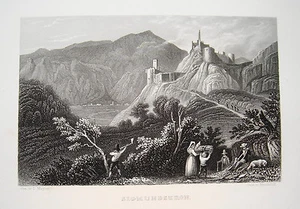 Schloss Sigmundskron Bozen Messner Italien echter alter Stahlstich 1844 - Picture 1 of 1
