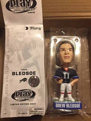 Drew Bledsoe Buffalo Bills 2004 Upper Deck Playmakers Bobblehead NFL Cover