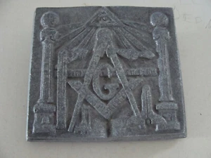 ¿Pisapapeles de metal con logotipo masónico? Símbolo masónico de colección - Imagen 1 de 2
