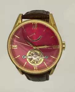 Men's Constantin Weisz Open Heart Ltd. Ed (No.418/700) Red Dial Tourbilon Auto - Picture 1 of 7
