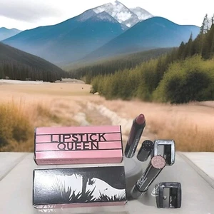 2 Lipstick Queen CHINATOWN Glossy Lip Pencil Gloss Balm Liner PINK BLUFF  Pink - Picture 1 of 2