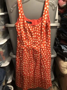 Nine West womens sleeveless sundress size 10 polka dot print - Picture 1 of 6