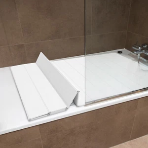 Bathtub Cover Folding Bath Lid Insulation Dust Cover Bathroom SPA Bath Tub Cover - Picture 1 of 18