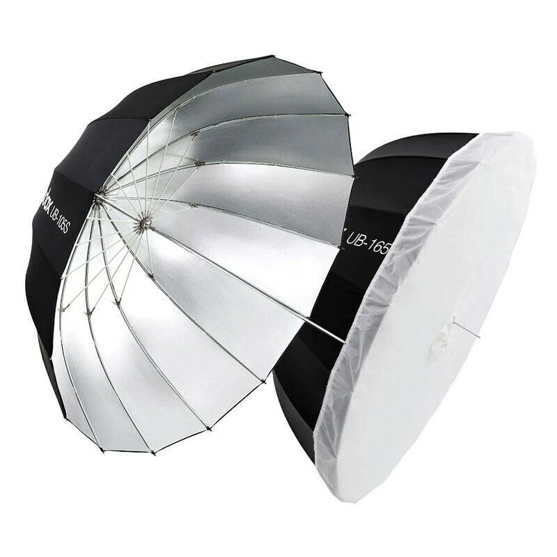 Godox Parabolic Reflective Umbrella + Soft Diffuser Cover Cloth 85/105/130/165CM - Image 1 of 4