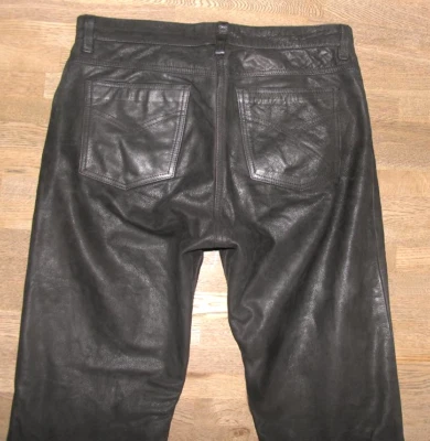 " MODEKA Roadwear 59 " LEDERJEANS Biker - Lederhose in schwarz ca. W34-35"/ L36" - Bild 1 von 4