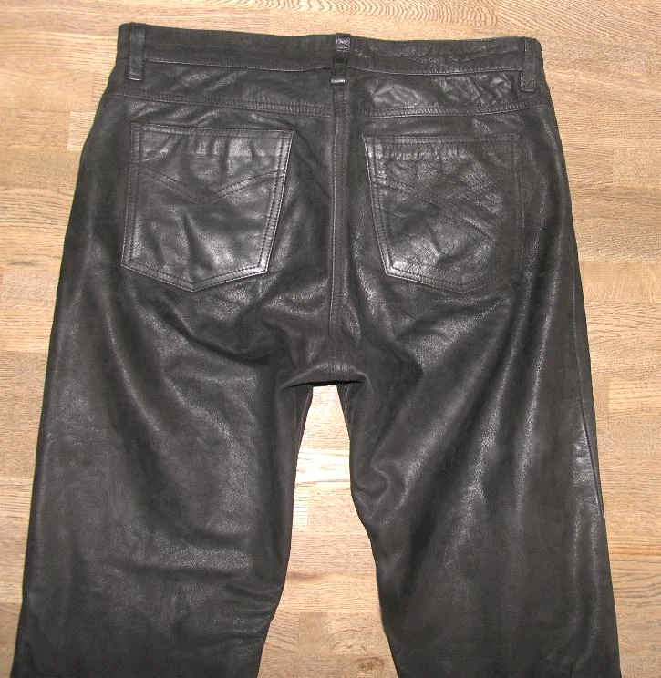 " MODEKA Roadwear 59 " LEDERJEANS Biker - Lederhose in schwarz ca. W34-35"/ L36" - Bild 1 von 4