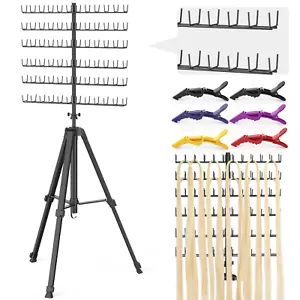 Metal Braiding Hair Rack Standing - Height Adjustable Hair Extension Holder Hang - Picture 1 of 12