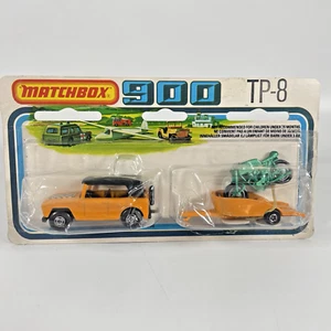 Matchbox 900 TP-8 Orange Field Car/Trailer & Green Motorcycle - Sealed - Picture 1 of 9