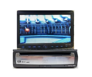 Alpine DVE-5207 CD MP3 DVD Player Full Set + Monitor + Remote + Wires / Tested - Picture 1 of 9