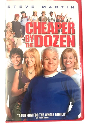 Cheaper By The Dozen Steve Martin VHS Tape - Ships with Tracking - Image 1 of 4