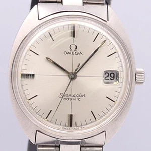 Omega Hand-wound 166.026 Seamaster Cosmic Date Silver Dial Men's Wristwatch . - Picture 1 of 24