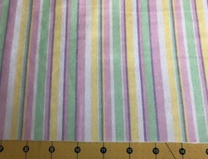 Stripe Flannel fabric Sold By The Yard #1225 - Picture 1 of 1