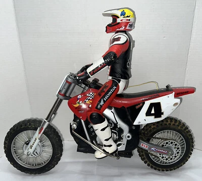 Vintage RadioShack 1/4 Scale Ricky Carmichael R/C Dirt Bike - Display Or Parts - Image 1 of 4