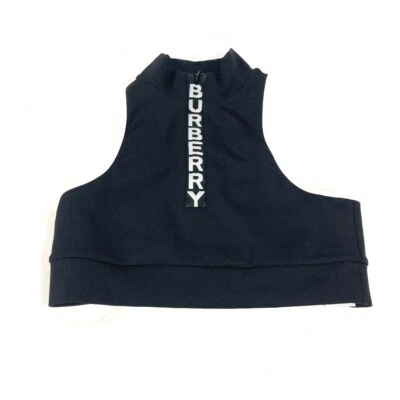 Camiseta sin mangas con logotipo BURBERRY 8018926 bicolor ropa de yoga ropa deportiva Foto 1 de 4