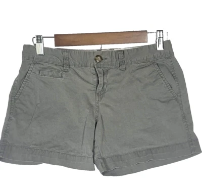 Pantalones Cortos Old Navy Perfectos Para Mujer Talla 2 5" GRIS Mezcla Algodón Spandex Usados en Excelente Condición Foto 1 de 4