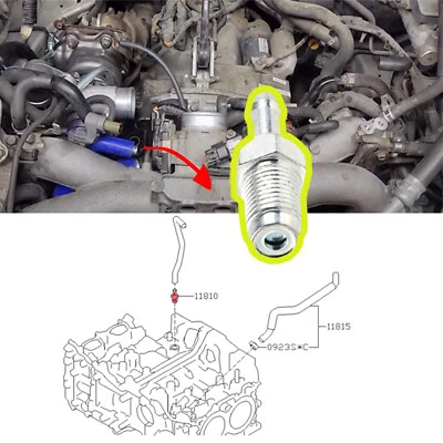 #11810AA131 PCV Valve For Subaru Outback Legacy Impreza Forester Crosstrek 11-18 Foto 1 de 4