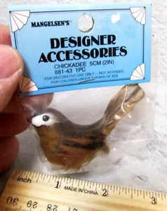 Mangelsen's Chickadee Bird used for crafting, fun display 2" 881-43, cute bird - Picture 1 of 2