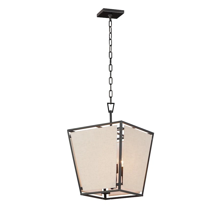 Colgante Maxim Lighting Montauk 4 luces, negro - 20264CVBK Foto 1 de 1