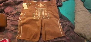Adisno Lederhosen Pants Only Designed In Germany Brand New Oktoberfest, Size 52 - Picture 1 of 3