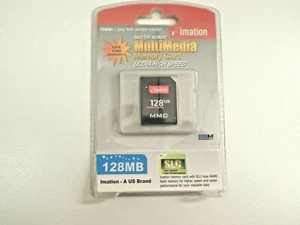 MMC MEMORY CARD 128MB IMATION FLASH DIGITAL CAMERA SLC ULTRA HIGH SPEED NAND - Picture 1 of 8