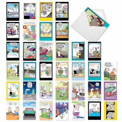 36 Asst'd Set Funny Birthday Greeting Cards w/ 5x7" Env. - McCoy Bros. Merriment - Изображение 1 из 4