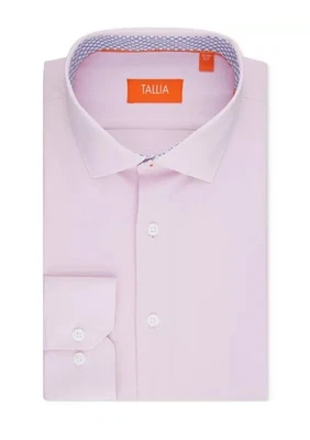 TALLIA мужчин розовый длинным рукавом платье рубашка средний 15 - 15,5 хлопок новый запечатанный  - Изображение 1 из 4