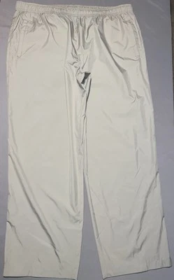 Calça de atletismo masculina IZOD XFG XXL 2XL swishy golfe corta-vento caminhada acampamento bronzeado - Imagem 1 de 4