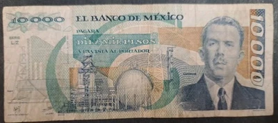 1987 Mexico 10000 Pesos P90a1, Serie LZ K2196712. - Image 1 of 3