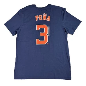 New Nike Jeremy Pena Houston Astros T Shirt sz M MEDIUM Navy Blue Baseball MLB - Picture 1 of 7