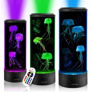 Jellyfish Lava Lamp 16 Color Changing Night Light with Remote Control, Big Si... - Picture 1 of 8