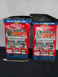 2 NEW SEALED PANINI ROOKIES & STARS NFL FOOTBALL 40 Card Fat Packs Value Packs - Picture 1 of 2