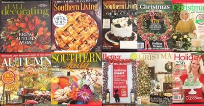 10 Autumn, Christmas Magazines Southern Lady, Southern Living, Better Homes - Image 1 of 4