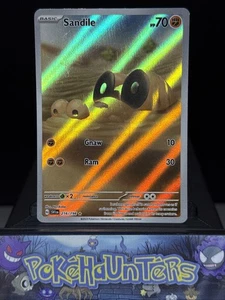 Pokemon Card Sandile 216/198 Scarlet And Violet Base Illustration Rare LP - Picture 1 of 5