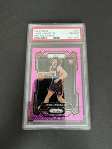 2023-24 Panini Prizm Fast Break Pink Prizm Jaime Jaquez Jr RC /50 #137 PSA 10 - Picture 1 of 2