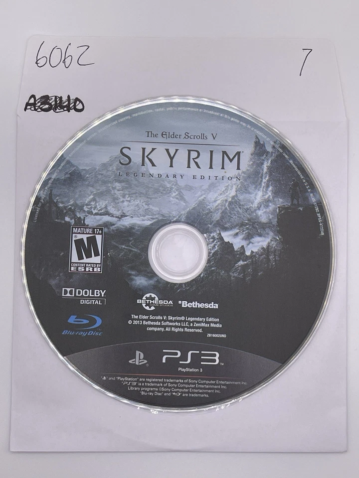 Elder Scrolls V Skyrim Legendary Edition Sony PS3 DISC ONLY - NO TRACKING 6062 - Image 1 of 1