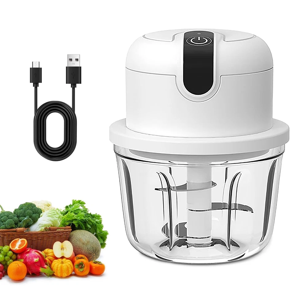 Tritatutto da Cucina Elettrico, 350ml Mini Robot da Cucina, con 3 Lame in (a8H) - Immagine 1 di 1
